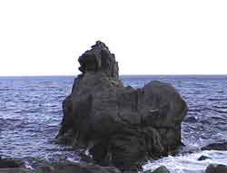 伊豆海岸ライオン岩